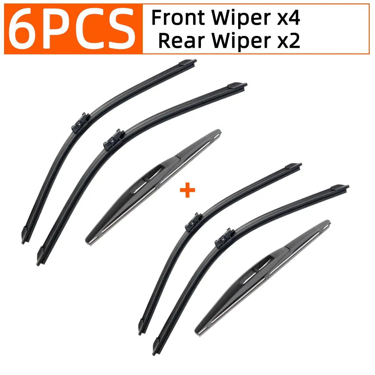 Front and Rear Wiper Blade Set for JAC Refine S3 2013-2021 - 11