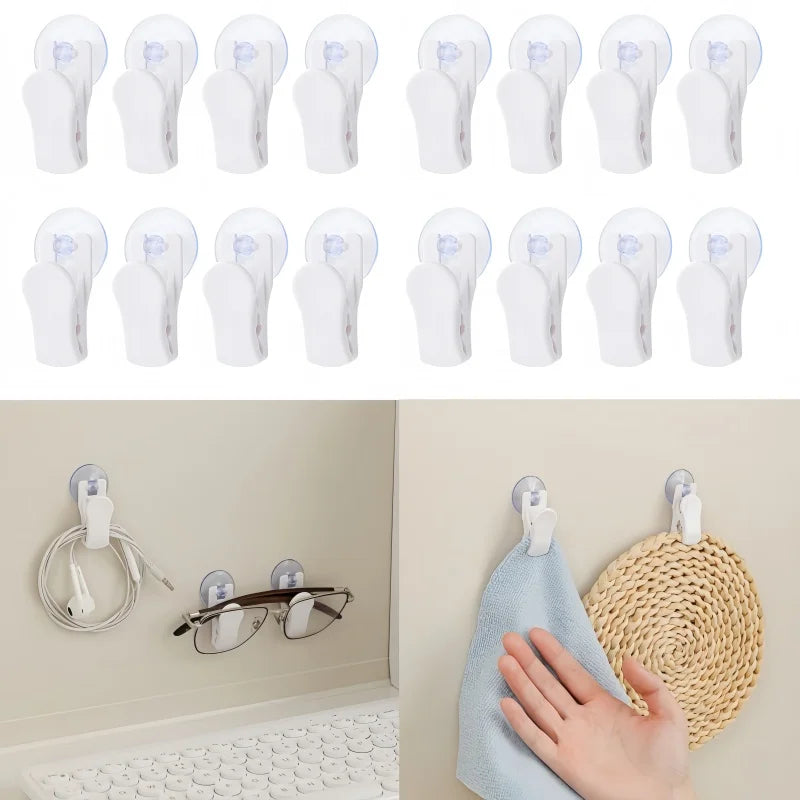 Multipurpose Rotating Suction Cup Clip Hooks