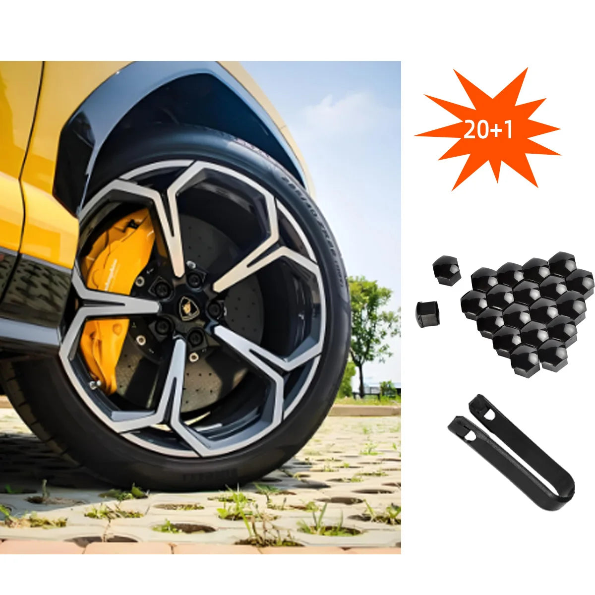 Protective Car Wheel Nut Covers for Rim Bolt Dust Protection