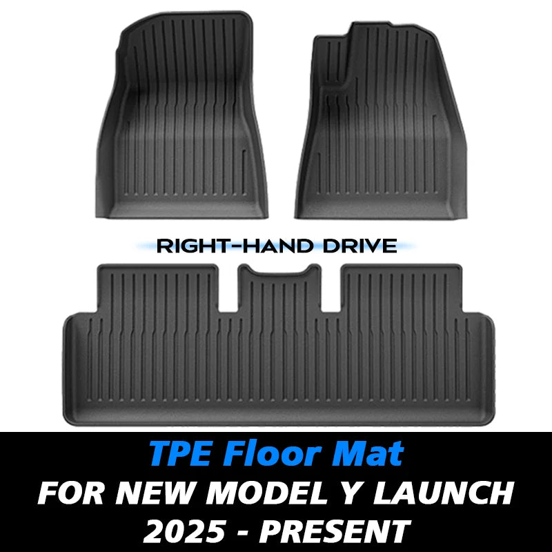All-Weather TPE Floor Mats and Cargo Liner for 2025 Tesla Model Y