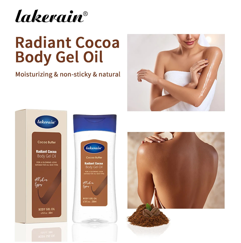 Cocoa Butter Body Gel Oil for Radiant Glowing Skin - 7