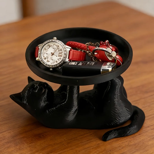 Decorative Cat Jewelry and Trinket Storage Tray