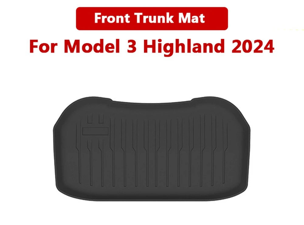 All-Weather TPE Trunk Mat Set for Tesla Model 3 Highland 2024