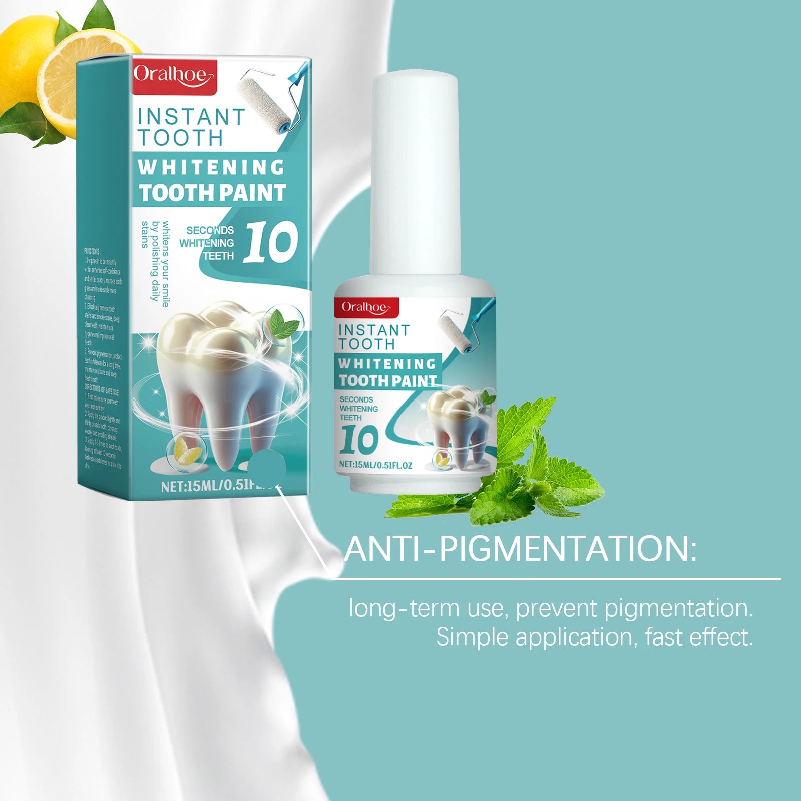 Instant Teeth Whitening Paint for Bright Smile - 10