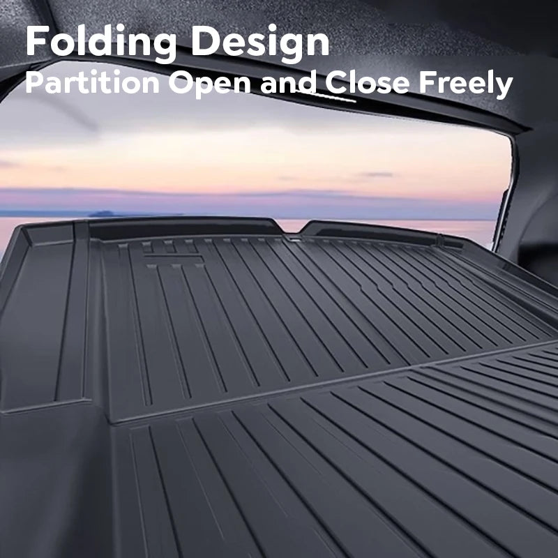 All-Weather TPE Trunk Mat Set for Tesla Model 3 Highland 2024 - 13