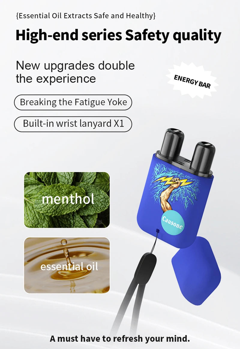 Double-Hole Refreshing Nasal Aromatherapy Energy Stick - 8
