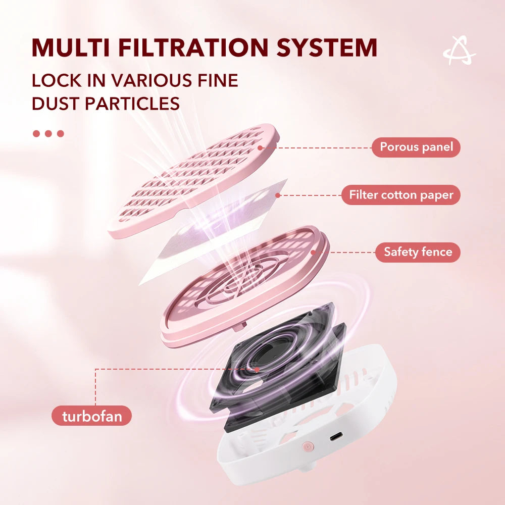 Compact Portable Nail Dust Collector Vacuum