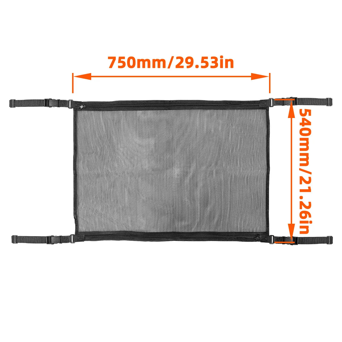 Adjustable Car Ceiling Storage Mesh Pocket