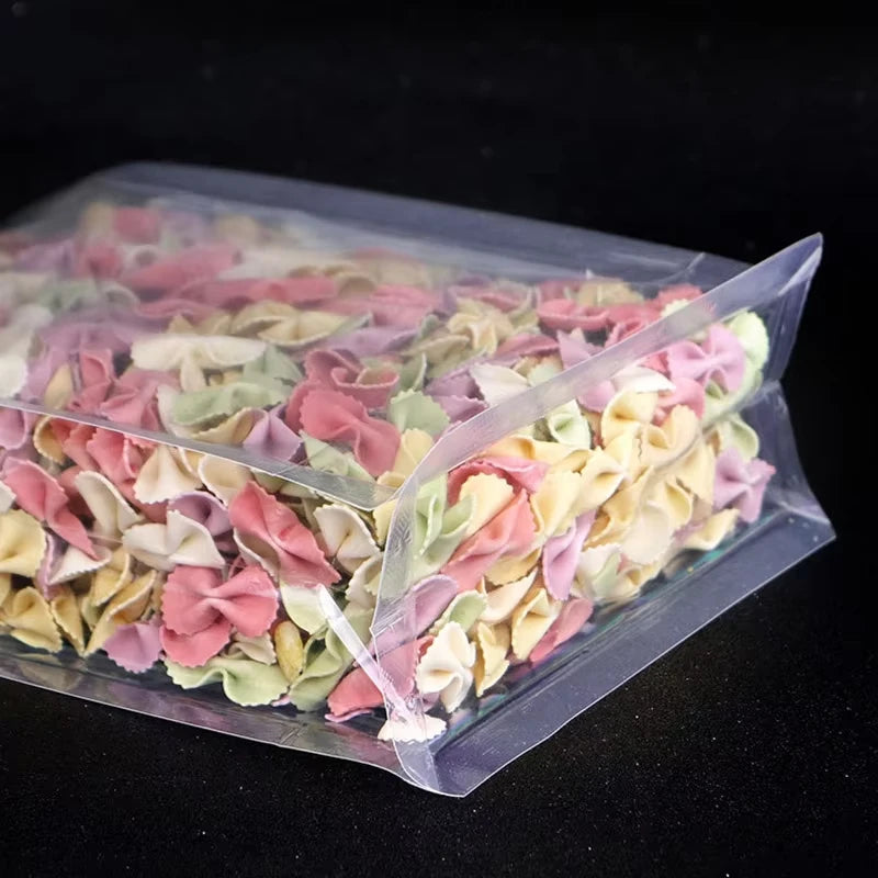 10 Pack Transparent Stand Up Ziplock Bags Portable Food Storage Pouches - 4