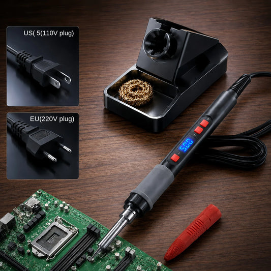 Adjustable Temperature Digital Soldering Iron Kit