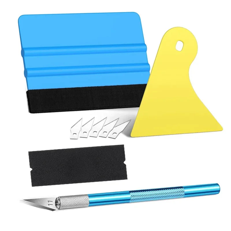 Professional Car Vinyl Wrap and Window Tint Installation Tool Kit - 15