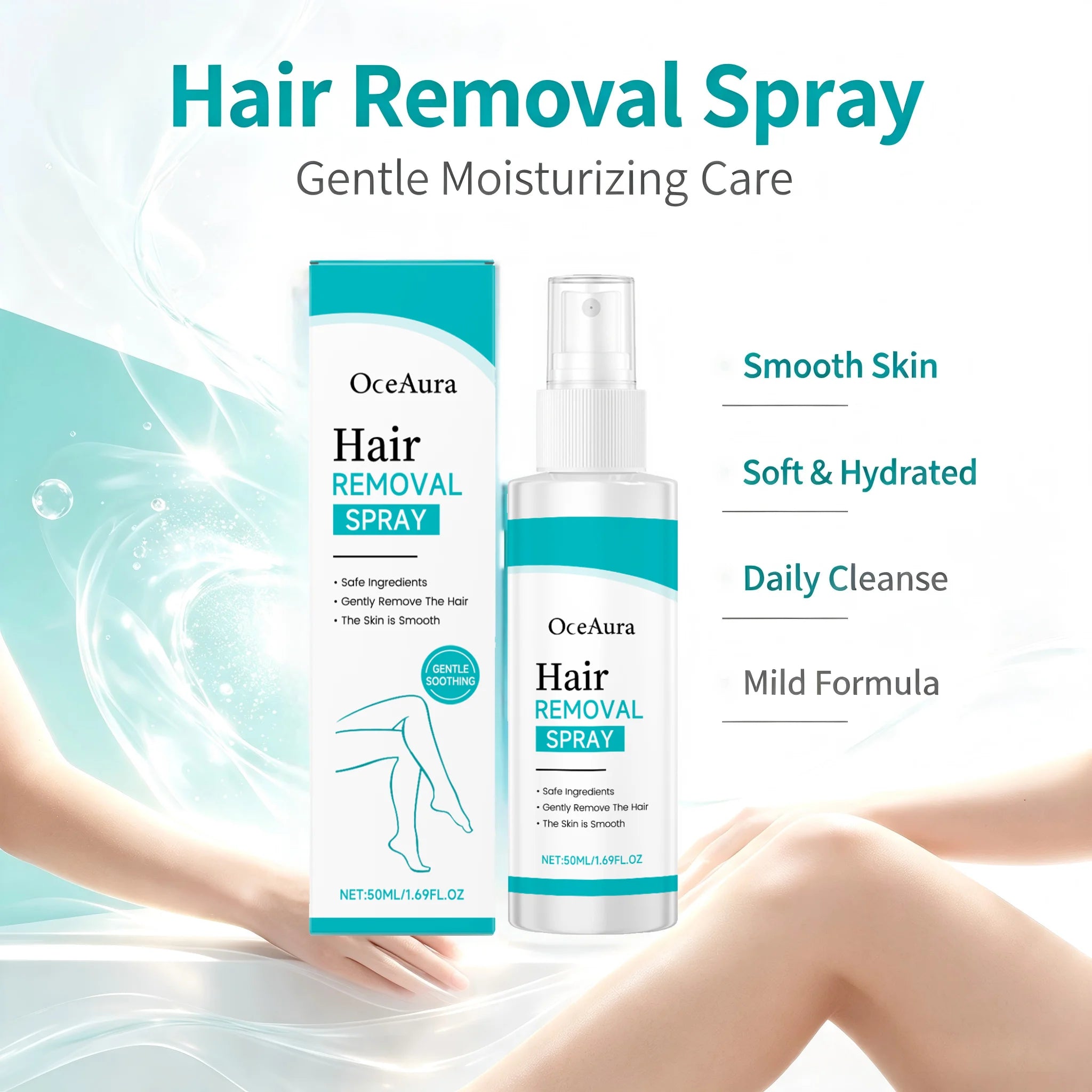 Painless Gentle Hair Removal Spray for Body and Underarms - 6