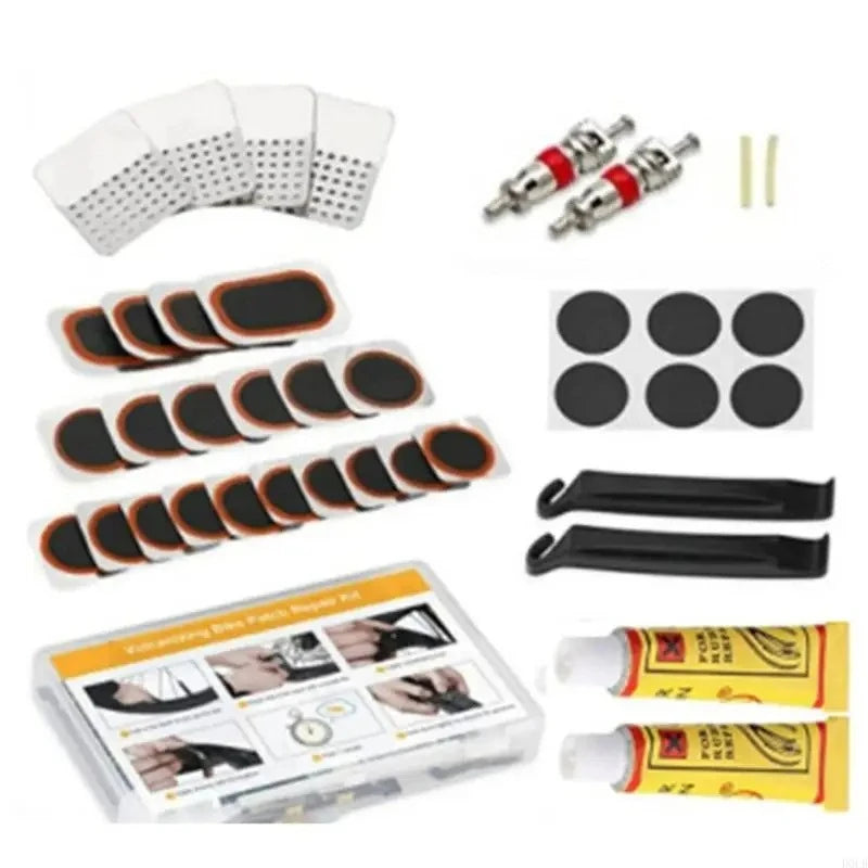 Portable Bicycle Tire Repair Kit for Quick Puncture Fixes - 20