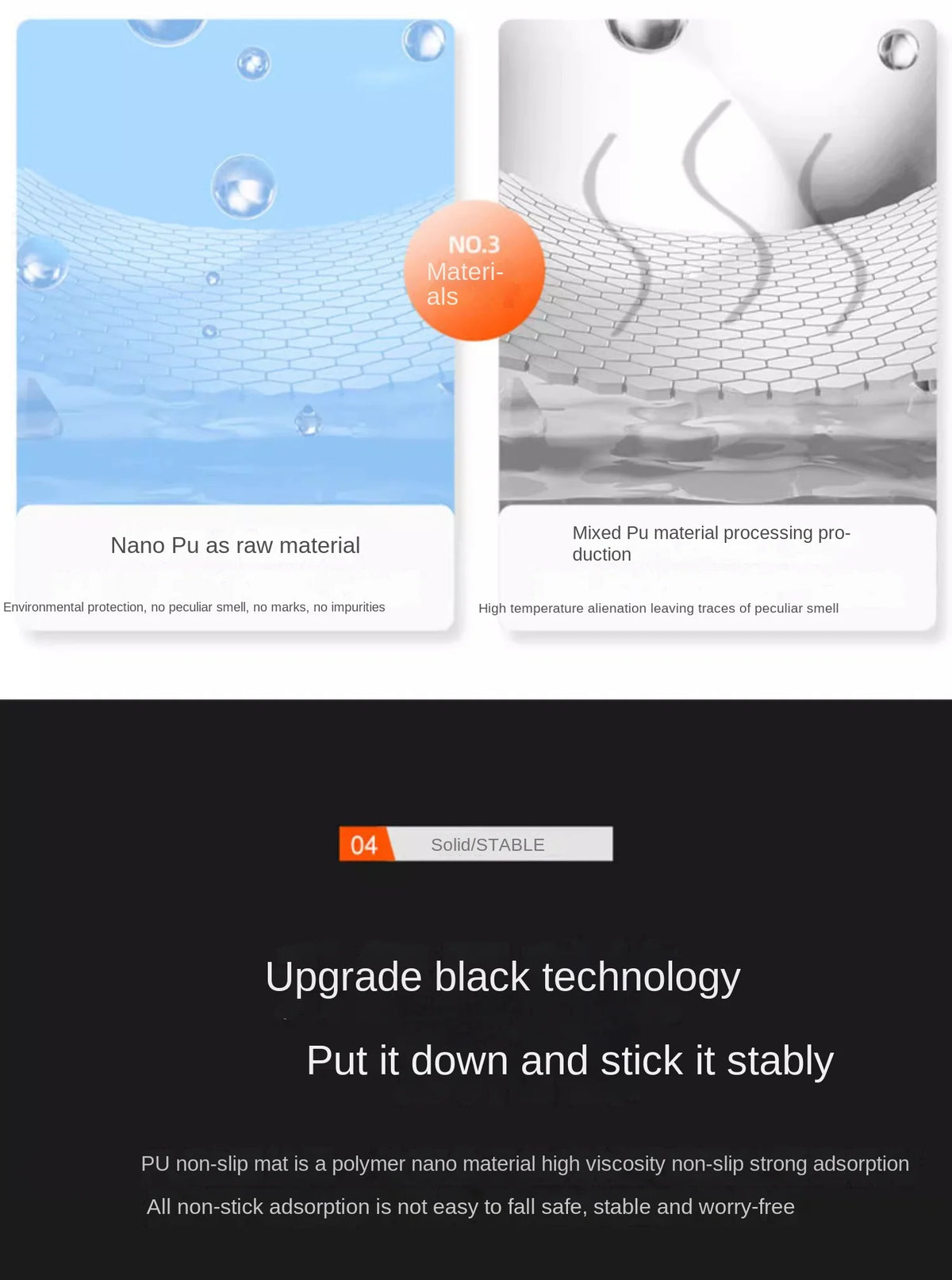 Anti-Slip Car Dashboard Sticky Pad for Phone and Essentials