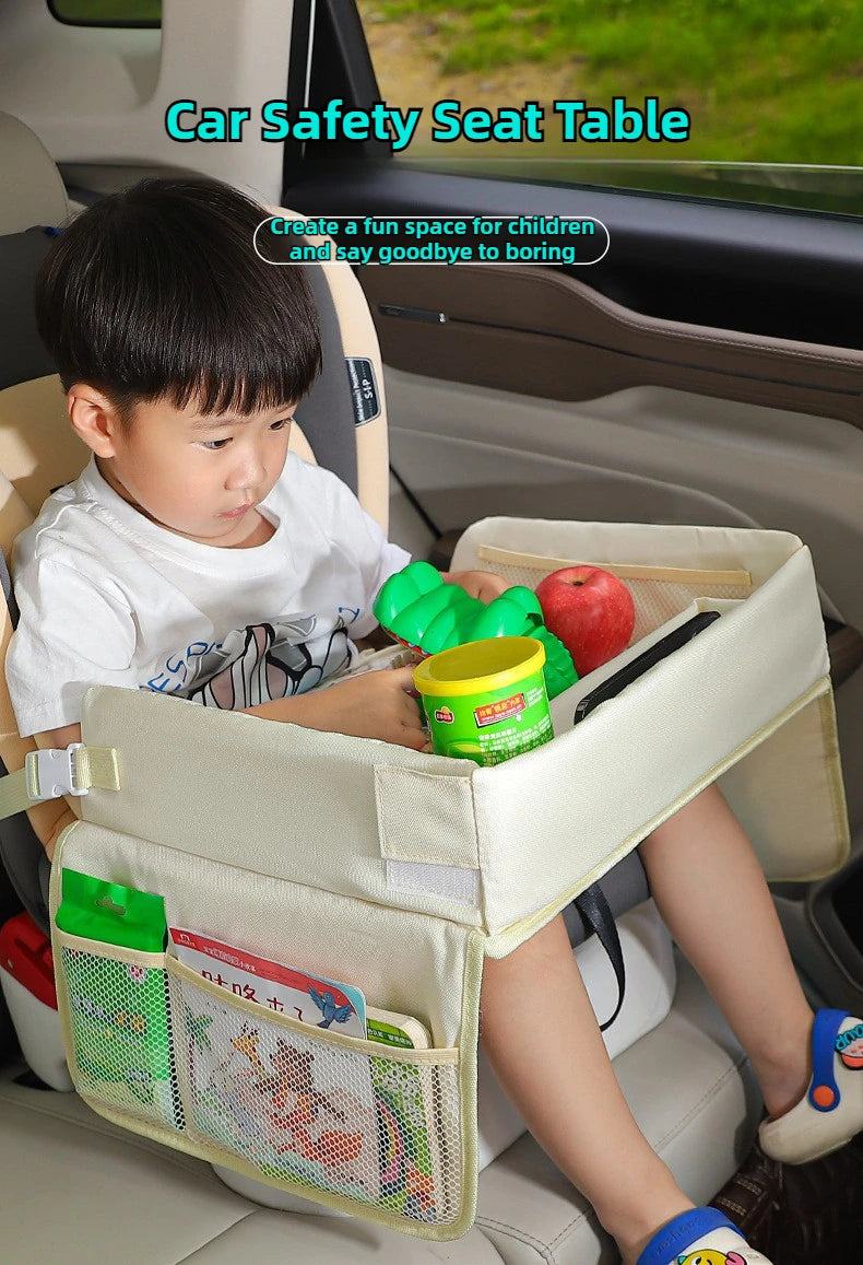Foldable Kids Car Seat Travel Tray and Activity Table