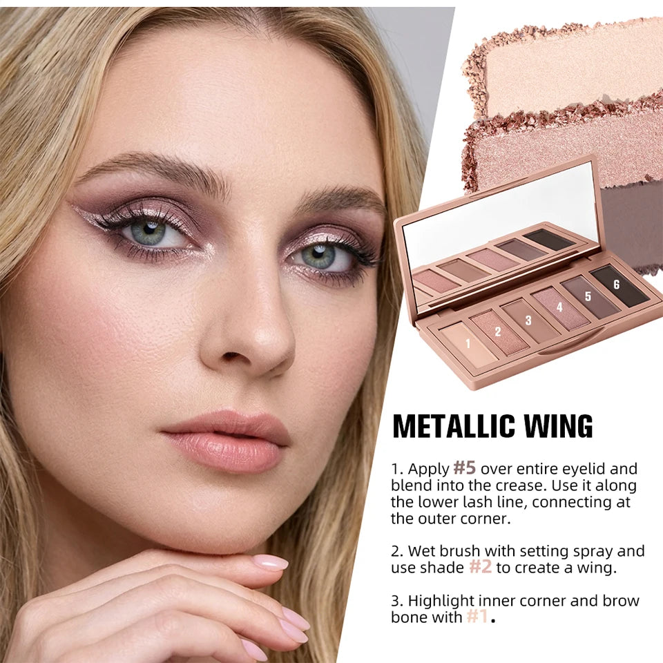 Long-Lasting Matte and Shimmer Eyeshadow Palette