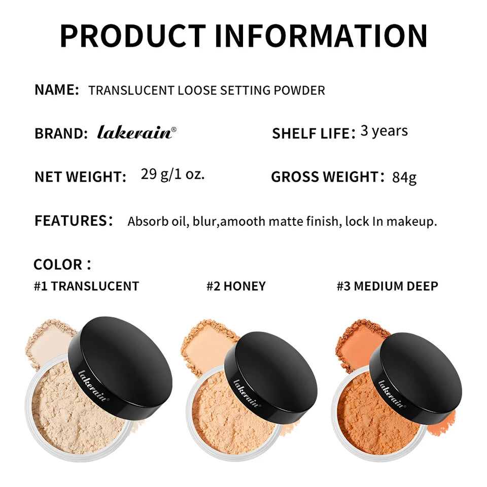 Translucent Oil-Control Loose Setting Powder