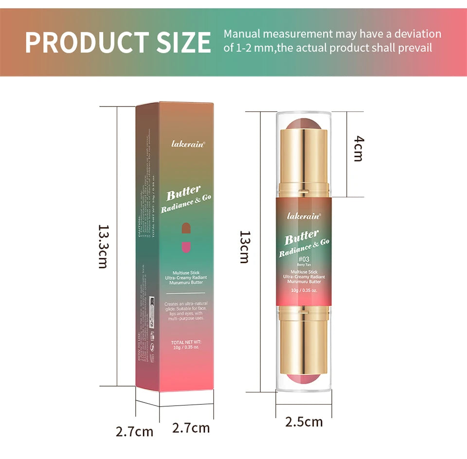 Dual-Ended Cream Blush and Bronzer Stick