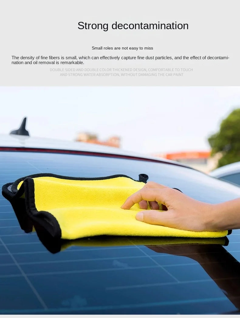 Thickened Microfiber Cleaning Towel Ultra Absorbent Car Drying Cloth - 8