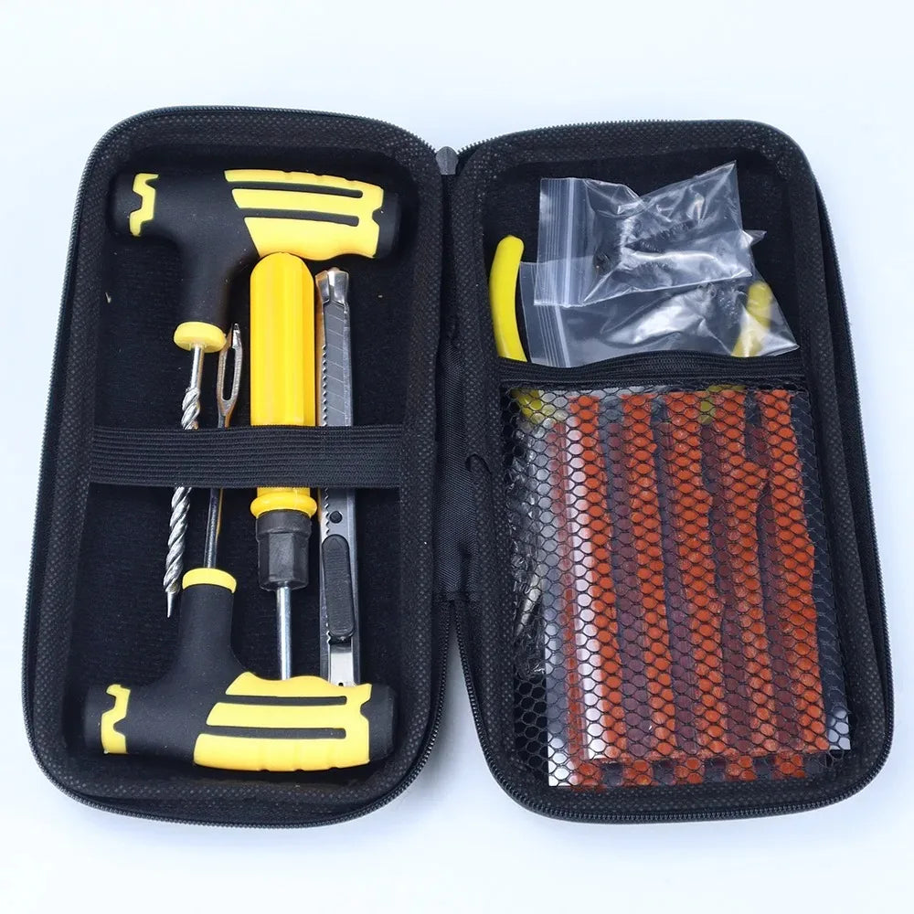 Universal Tire Repair Kit for Cars and Motorcycles - 9