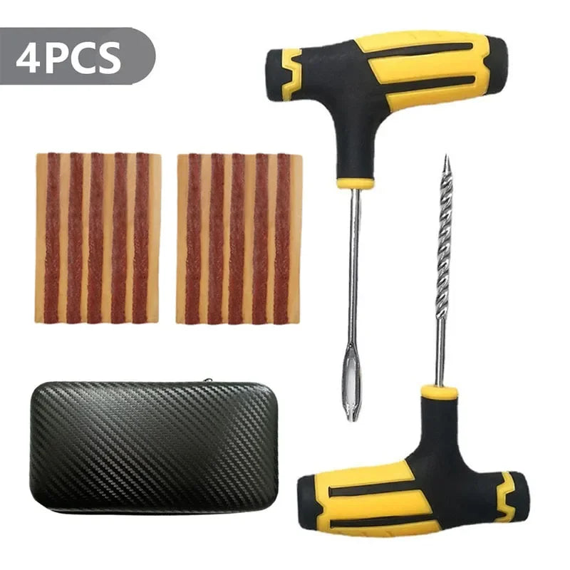 Heavy-Duty Emergency Car Tire Repair Kit for Tubeless Tires - 17