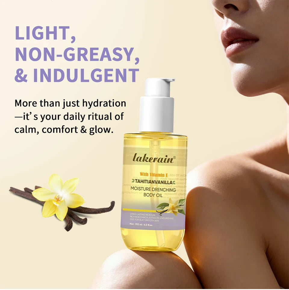 Vanilla Hydrating Body Oil for Dry Skin