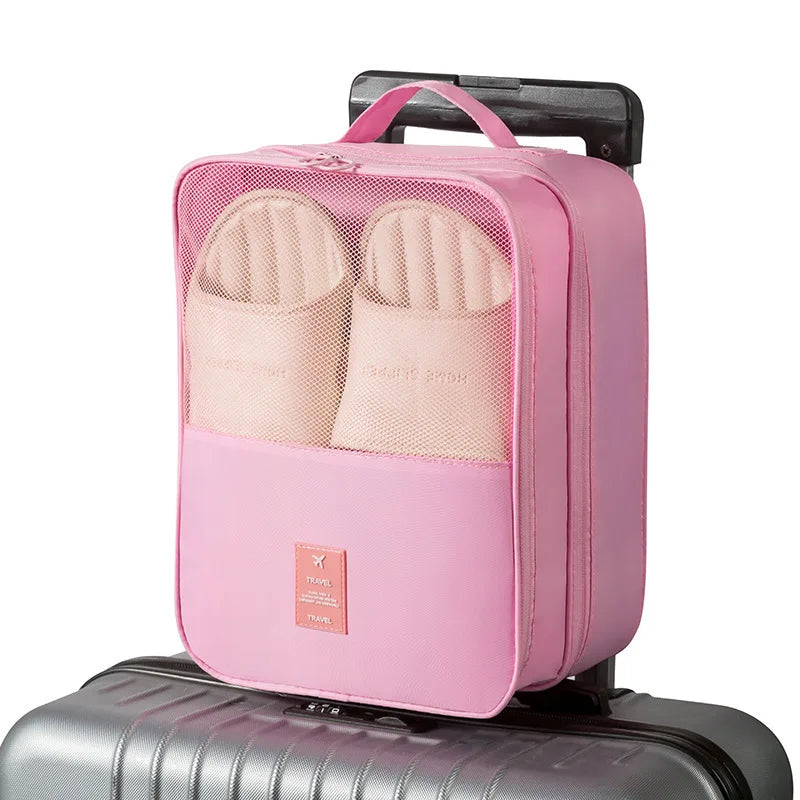 3-Pair Travel Shoe Organizer Bag for Suitcases