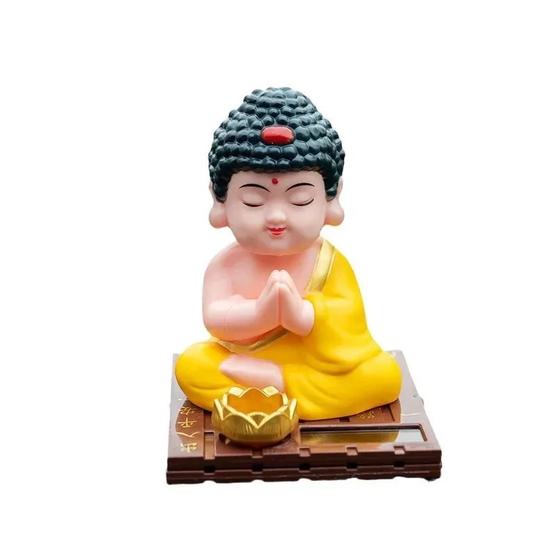 Solar Powered Shaking Buddha Car Dashboard Ornament
