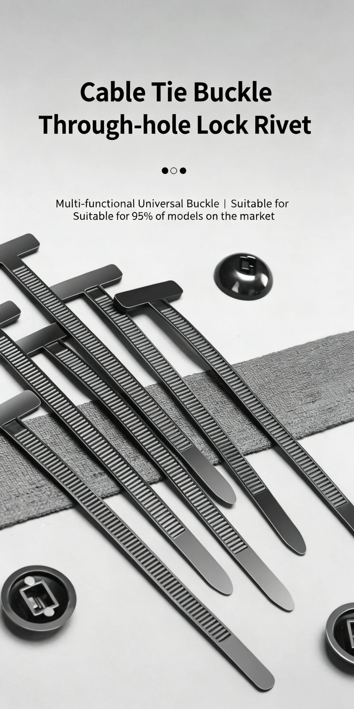 Universal Car Fender and Trim Cable Tie Fastener Kit