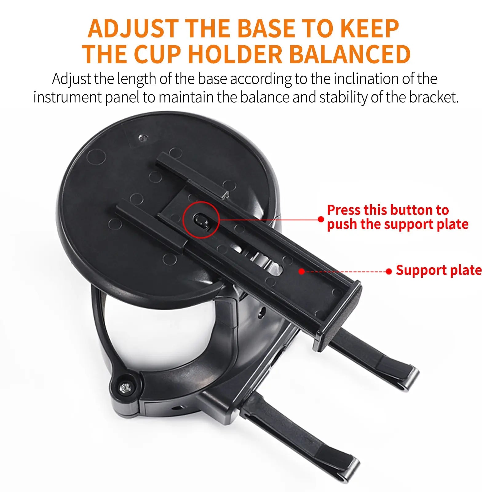 Universal Adjustable Car Air Vent Cup Holder - 12