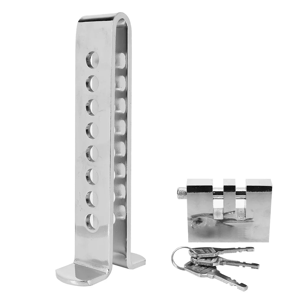 Heavy Duty Stainless Steel Anti-Theft Car Pedal Lock - 12