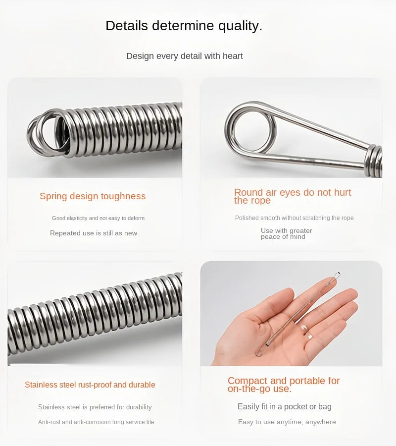 Flexible Spring Drawstring Threader for Clothing and Sewing