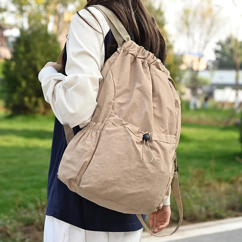 Foldable Lightweight Drawstring Travel Backpack