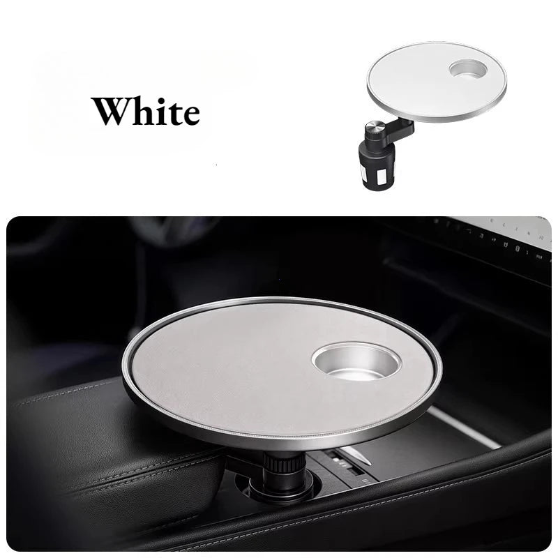 Adjustable Car Cup Holder Tray and Dining Organizer