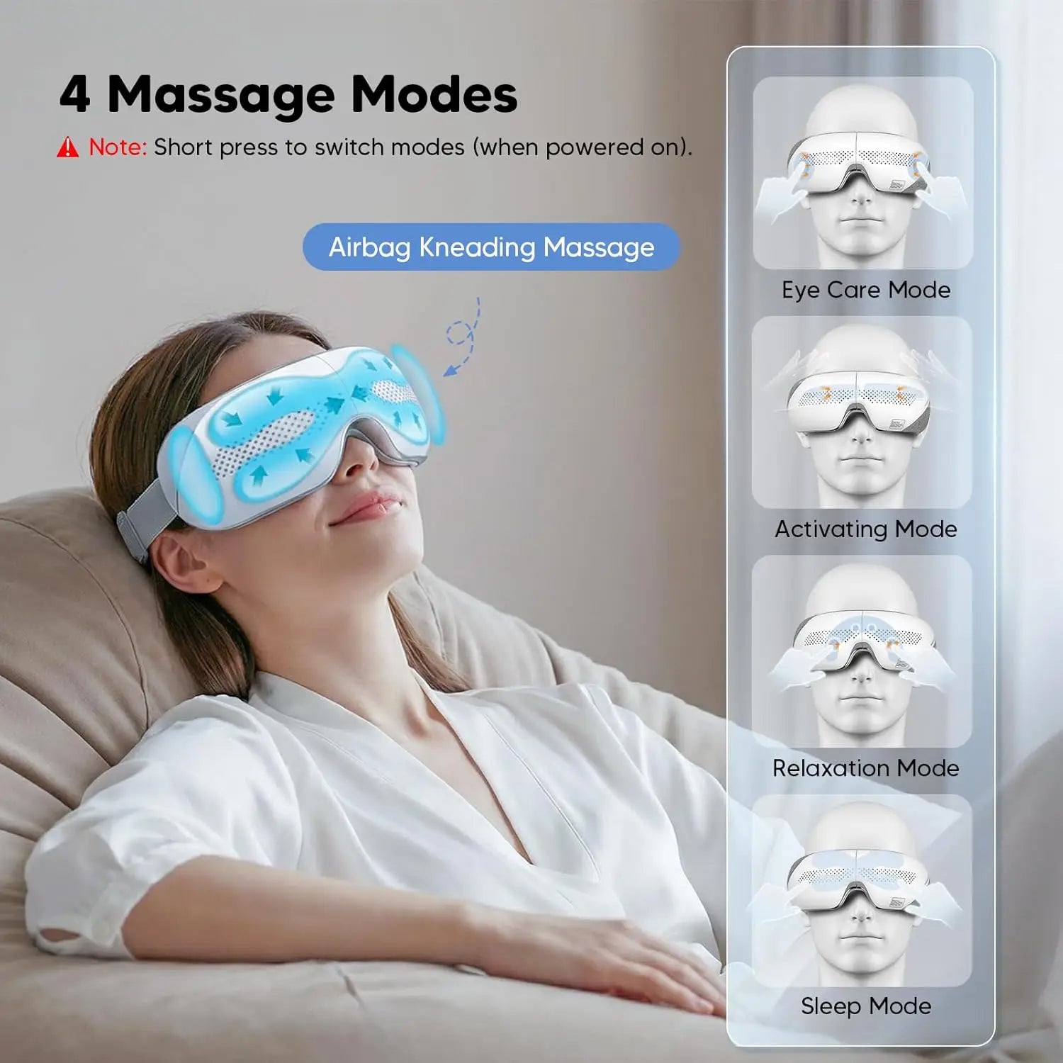 4-in-1 Airbag Eye Massager for Strain Relief and Relaxation - 8