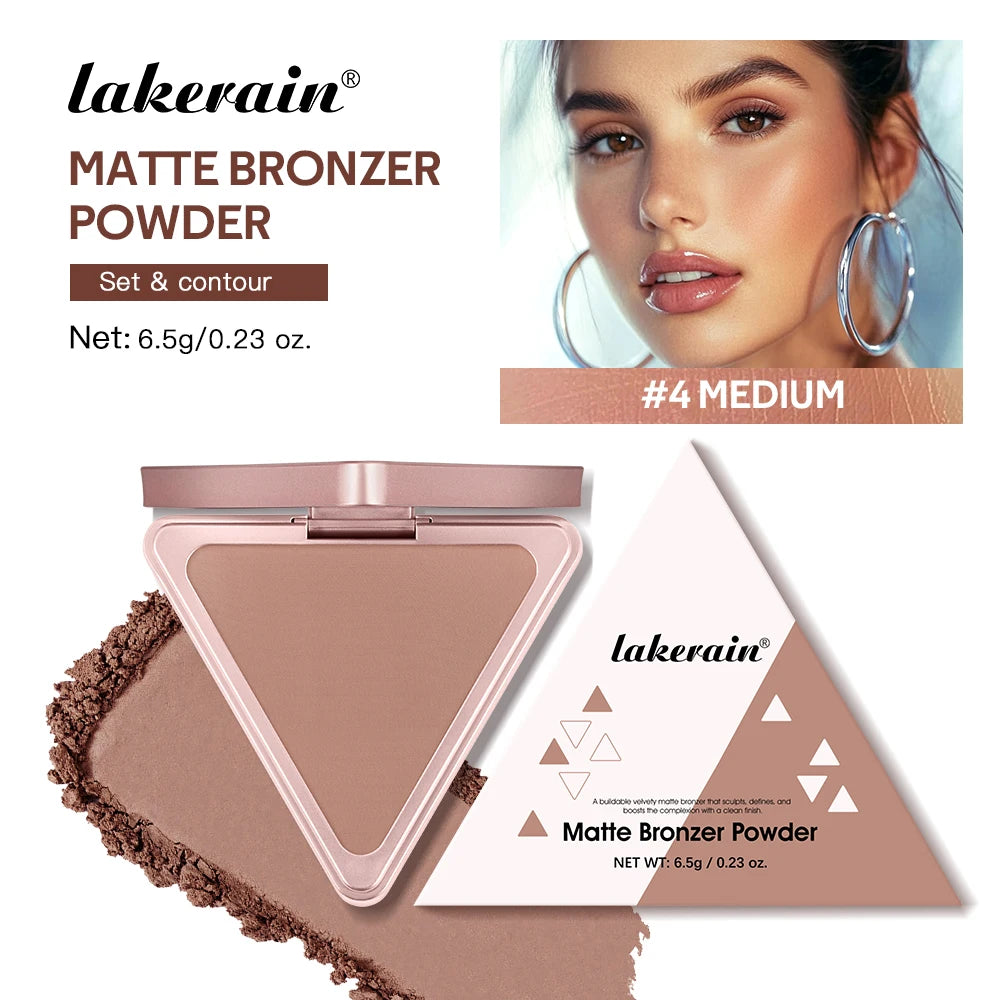 Long-Lasting Matte Bronzer Contour Powder for Face Shading - 31