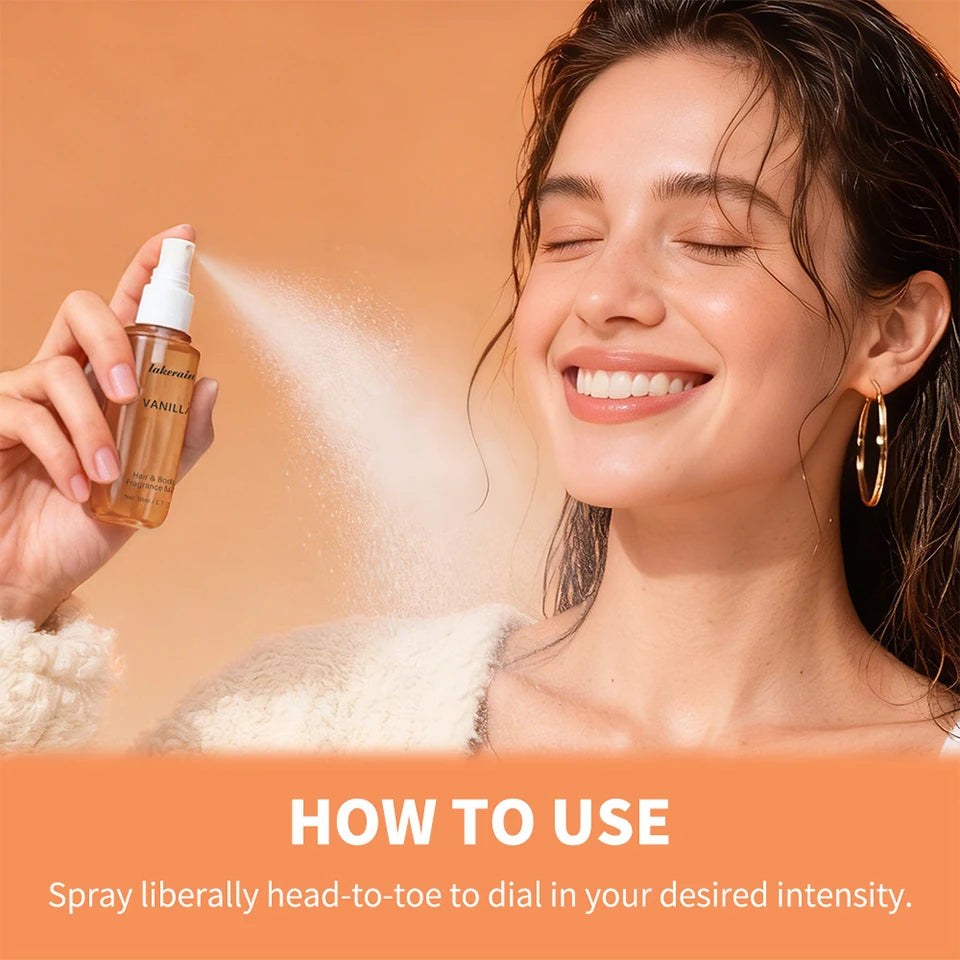 Long-Lasting Vanilla and Rose Hair and Body Fragrance Mist - 14