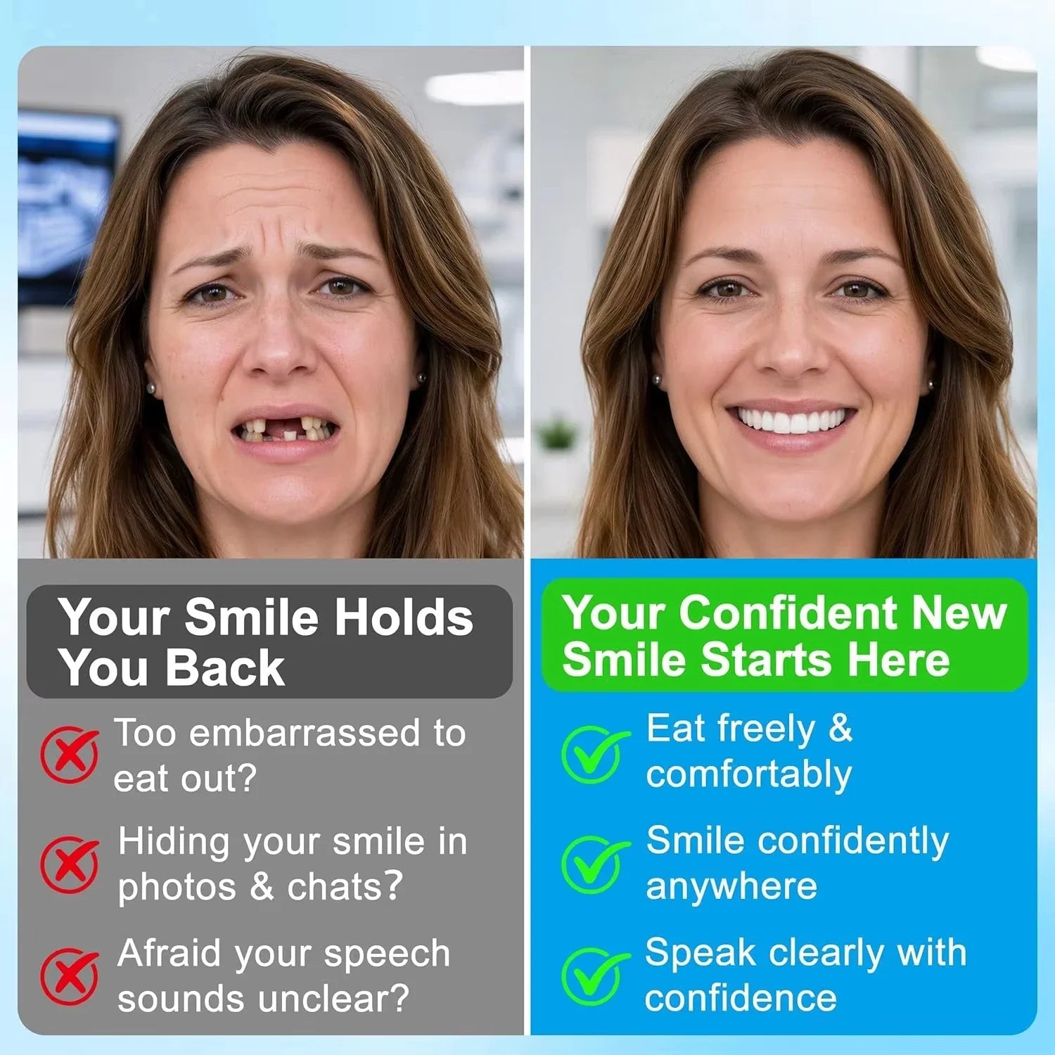 Custom Fit Cosmetic Smile Veneers for Instant Teeth Restoration - 8
