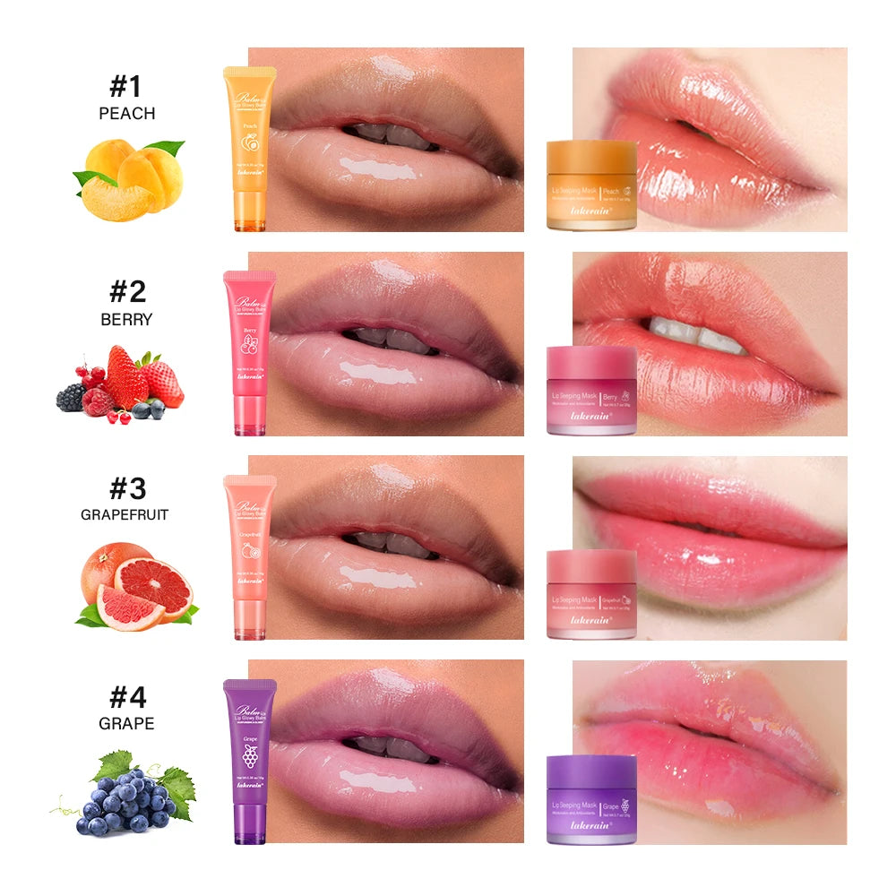 Moisturizing Lip Balm and Overnight Sleeping Mask Set - 2
