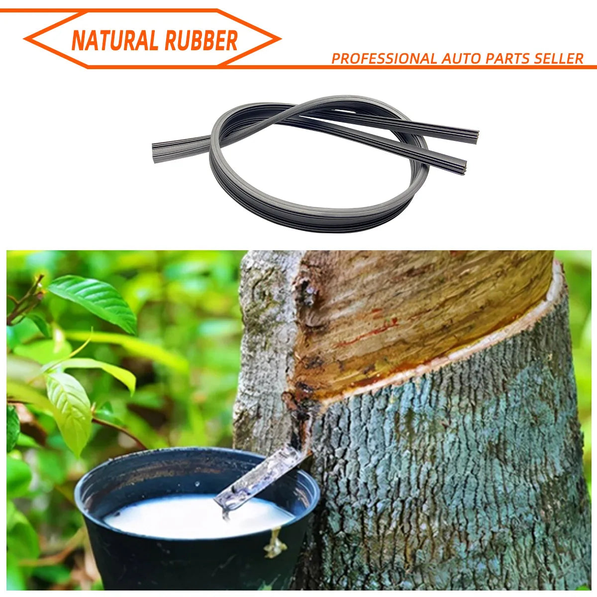 Universal Car Windshield Wiper Blade Rubber Refill Strip - 5