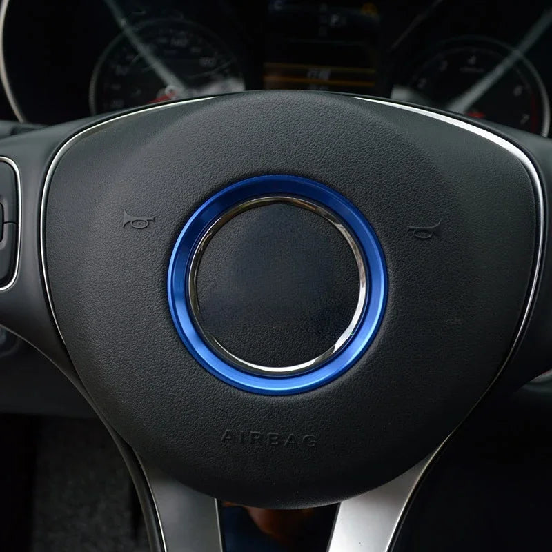 Steering Wheel Center Logo Trim Ring for Mercedes Benz - 1