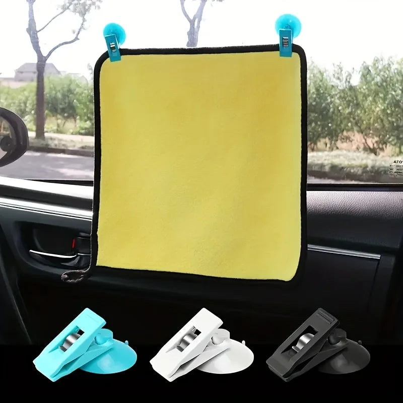 Suction Cup Car Window and Windshield Clip Holder - 1