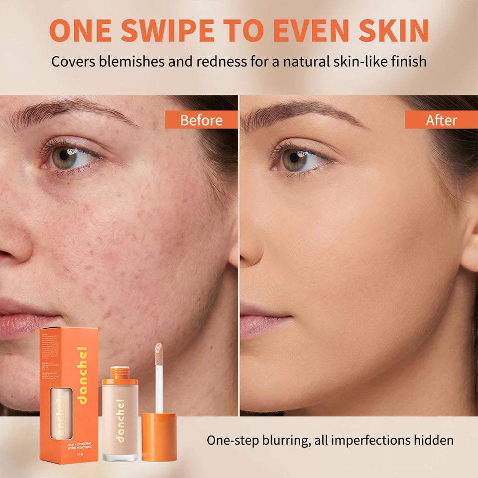 2-in-1 Velvet Matte Liquid Foundation and Concealer - 10
