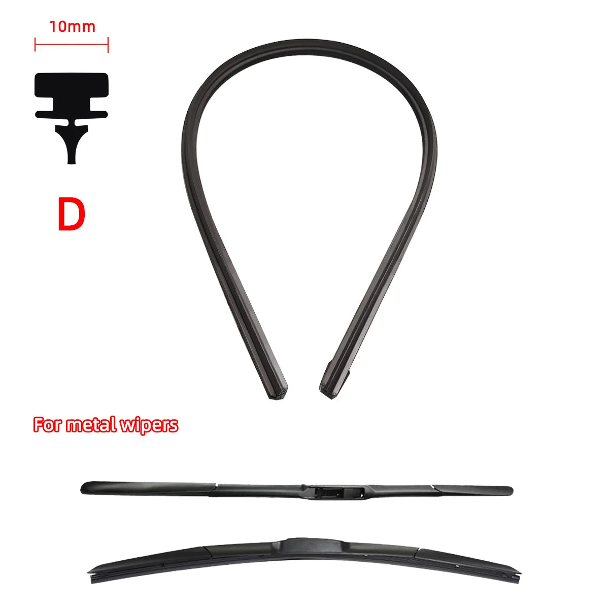 Universal Car Wiper Blade Rubber Refill Strip - 5