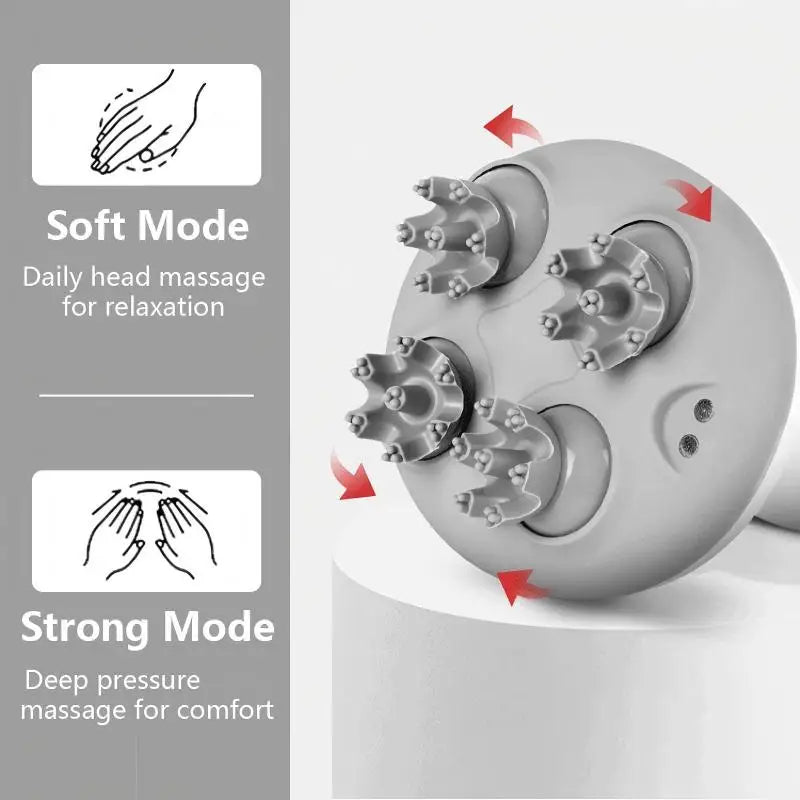 Electric Waterproof Scalp and Head Massager