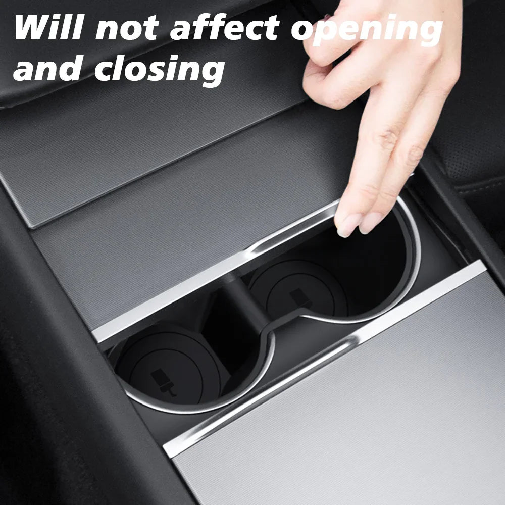 Center Console Cup Holder for Tesla Model Y and Model 3 - 4