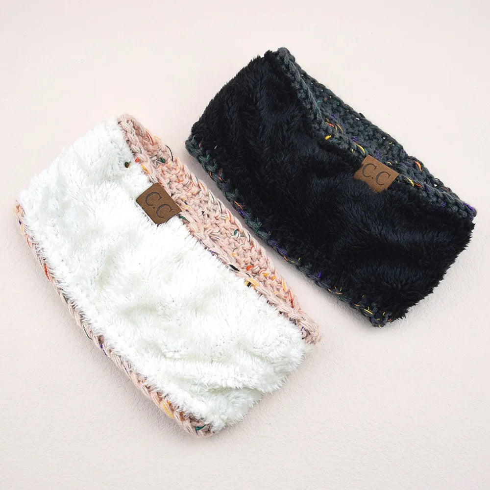 Women's Knitted Winter Headband Warm Thermal Ear Warmer Yoga Hairband - 5