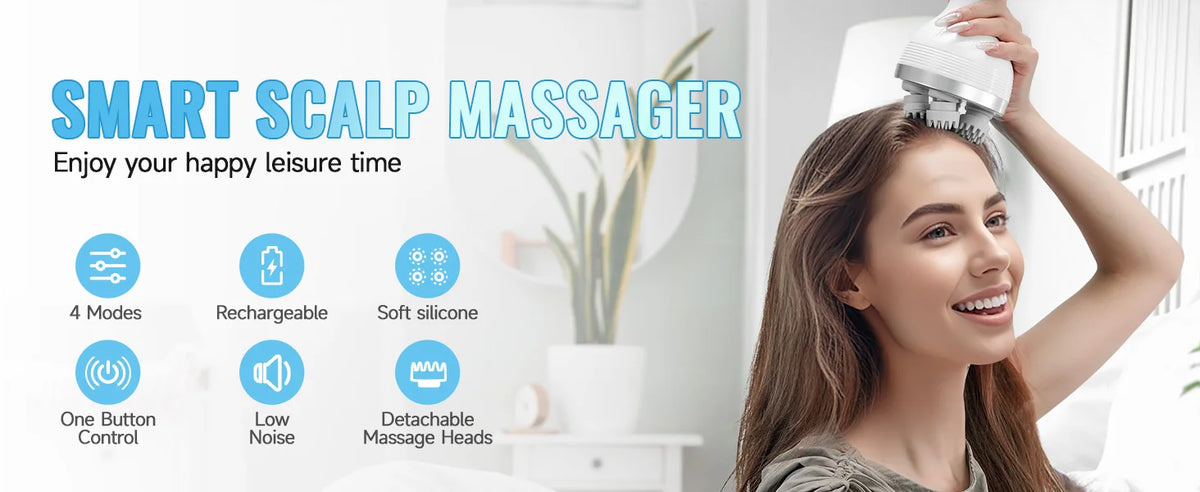 Waterproof Electric Scalp and Body Massage Tool