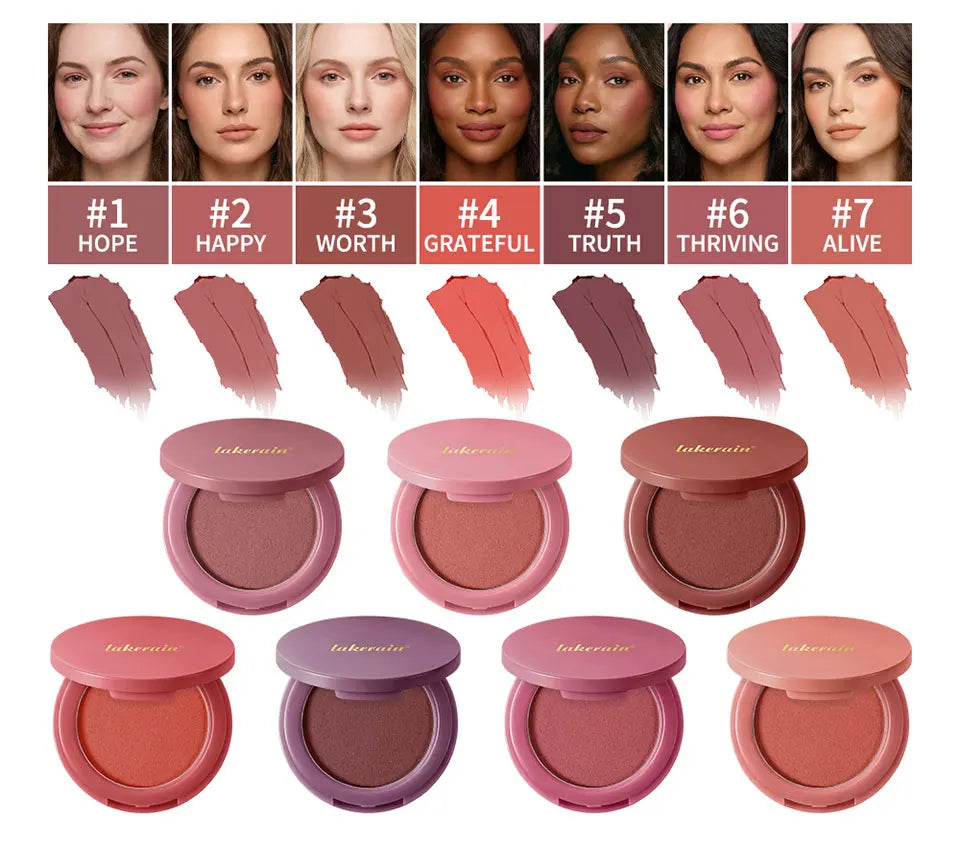 Matte Cream-to-Powder Bouncy Blush for Natural Flush - 8