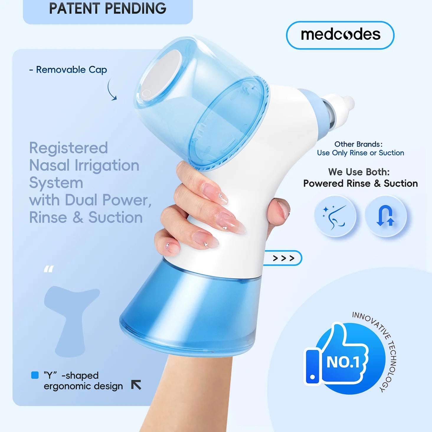 Electric Nasal Irrigation System for Sinus and Allergy Relief - 16